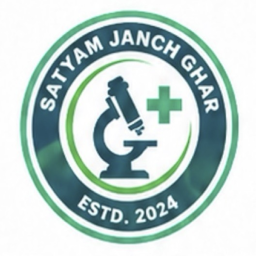 New Satyam janch ghar logo